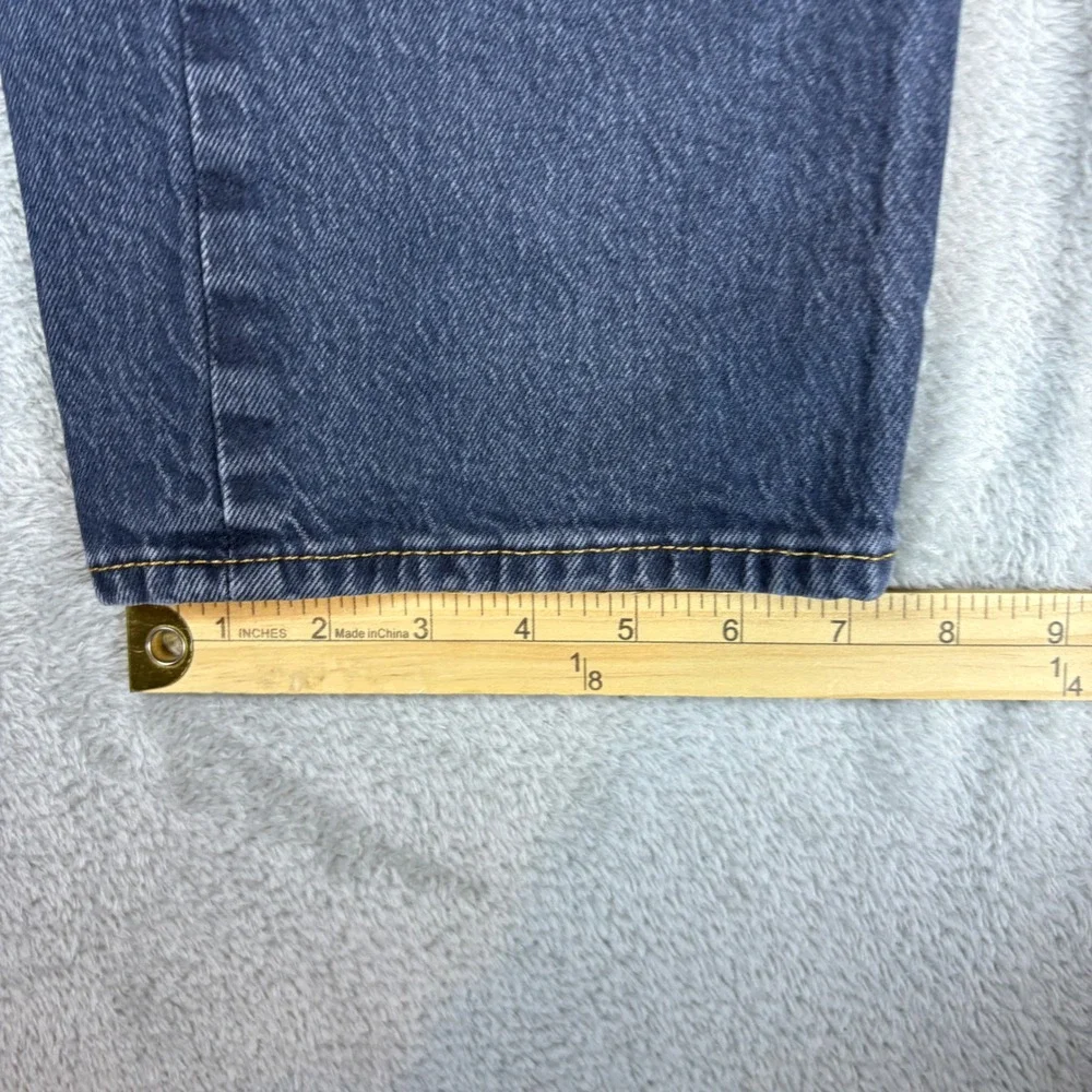 Levi's Jeans Men 34x32 501‎ Original Fit Faded Whiskered Blue Straight Leg Denim